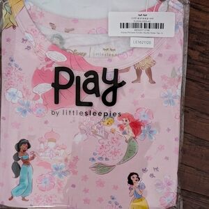 Little Sleepies Disney Princess Garden Double Flutter Tee